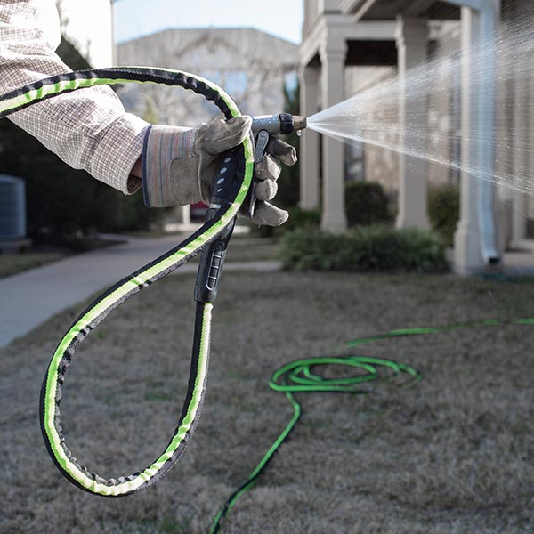 Lay Flat Water Hose In Action