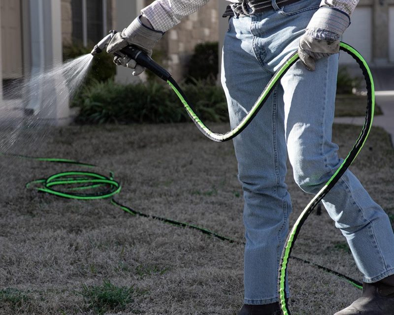 Lay Flat Water Hose In Action